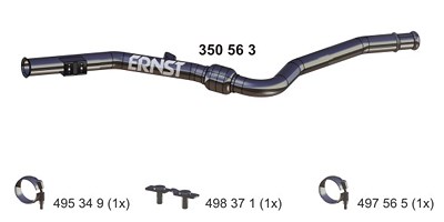 Ernst Abgasrohr [Hersteller-Nr. 350563] für Mercedes-Benz von ERNST