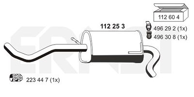 Ernst Endschalldämpfer [Hersteller-Nr. 112253] für Seat, VW von ERNST