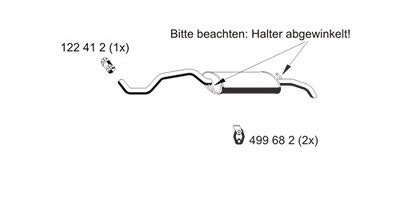 Ernst Endschalldämpfer [Hersteller-Nr. 121217] für Seat, VW von ERNST