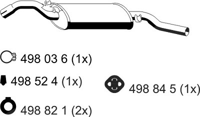 Ernst Endschalldämpfer [Hersteller-Nr. 132190] für VW von ERNST