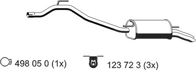 Ernst Endschalldämpfer [Hersteller-Nr. 177047] für VW von ERNST