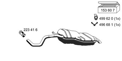 Ernst Endschalldämpfer [Hersteller-Nr. 202060] für Audi, Seat, VW von ERNST