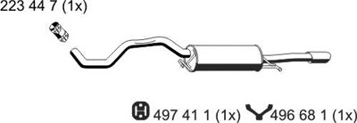 Ernst Endschalldämpfer [Hersteller-Nr. 243032] für Audi von ERNST