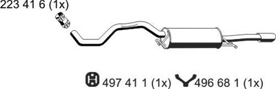 Ernst Endschalldämpfer [Hersteller-Nr. 243056] für Audi von ERNST