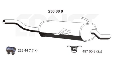 Ernst Endschalldämpfer [Hersteller-Nr. 250009] für BMW von ERNST