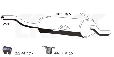 Ernst Endschalldämpfer [Hersteller-Nr. 283045] für BMW von ERNST