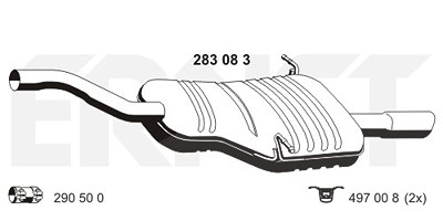 Ernst Endschalldämpfer [Hersteller-Nr. 283083] für BMW von ERNST