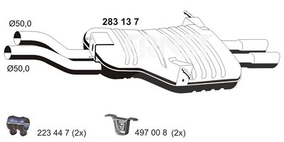 Ernst Endschalldämpfer [Hersteller-Nr. 283137] für BMW von ERNST