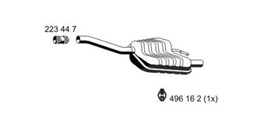 Ernst Endschalldämpfer [Hersteller-Nr. 341134] für Ford von ERNST