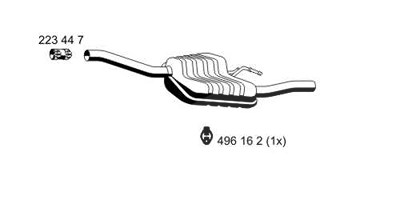 Ernst Endschalldämpfer [Hersteller-Nr. 341189] für Ford von ERNST