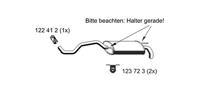 Ernst Endschalldämpfer [Hersteller-Nr. 640237] für Seat von ERNST