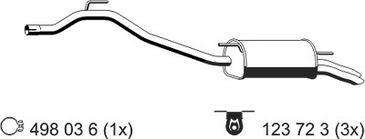 Ernst Endschalldämpfer [Hersteller-Nr. 176200] für VW von ERNST