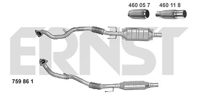 Ernst Katalysator [Hersteller-Nr. 759861] für Saab von ERNST