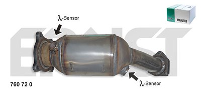 Ernst Katalysator [Hersteller-Nr. 760720] für Audi von ERNST