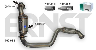 Ernst Katalysator [Hersteller-Nr. 760935] für Mercedes-Benz von ERNST