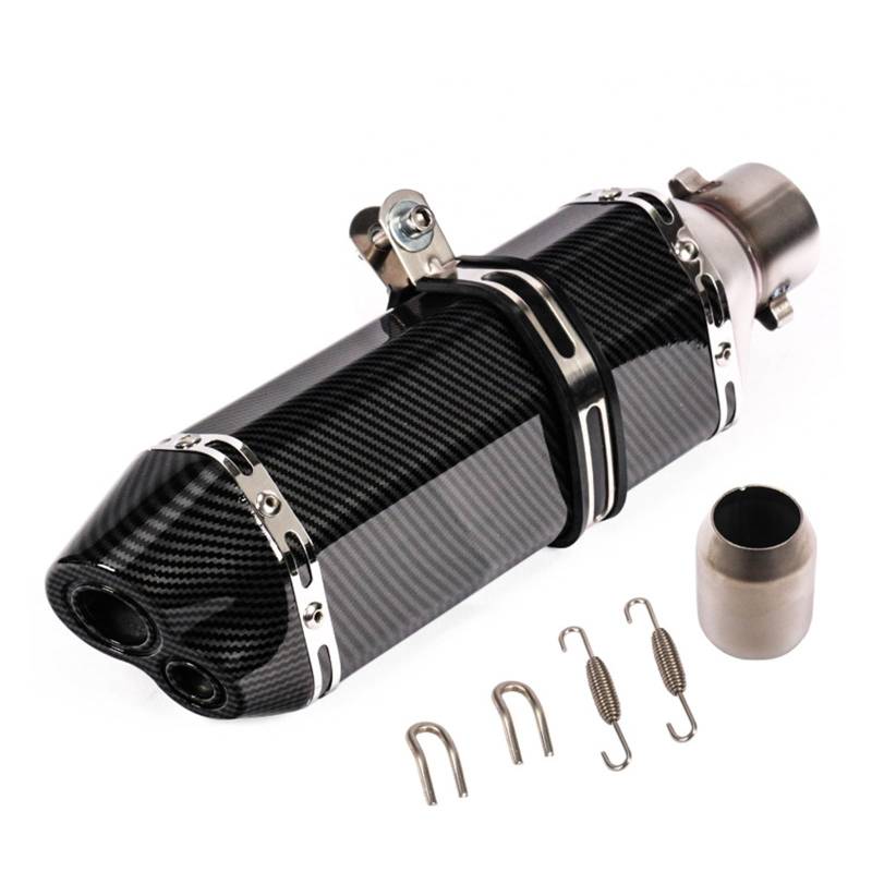 Auspuff Hitzeschutzblech 51 mm Motorrad-Auspuffrohre für Akrapovic Schalldämpfer, Moto-Scooter, Motorrad, modifiziertes Schalldämpfer-Zubehör von ERPAMFDD