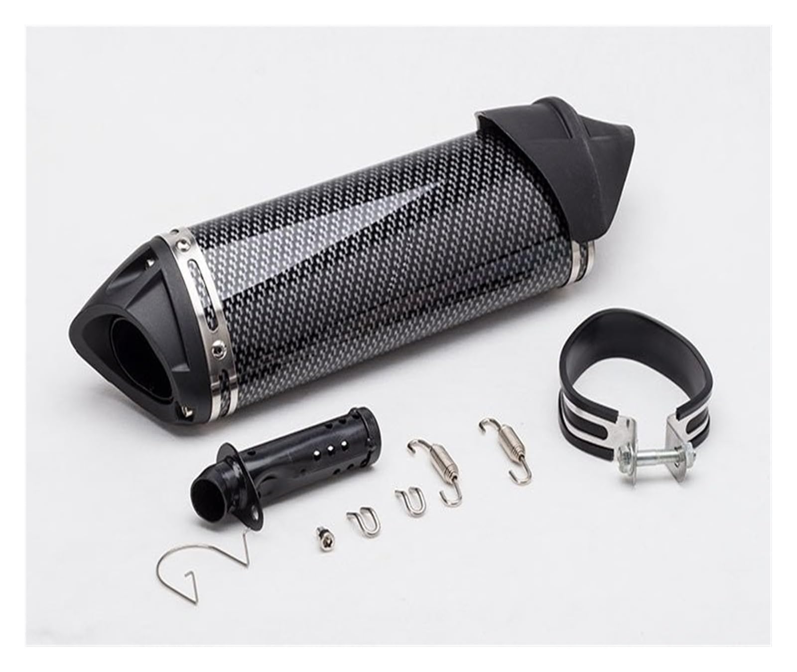 Auspuff Hitzeschutzblech Universal 35 MM Motorrad Modifizierte Dreieck Auspuff Schalldämpfer Gegendruck Für AKRAPOVIC Auspuff von ERPAMFDD