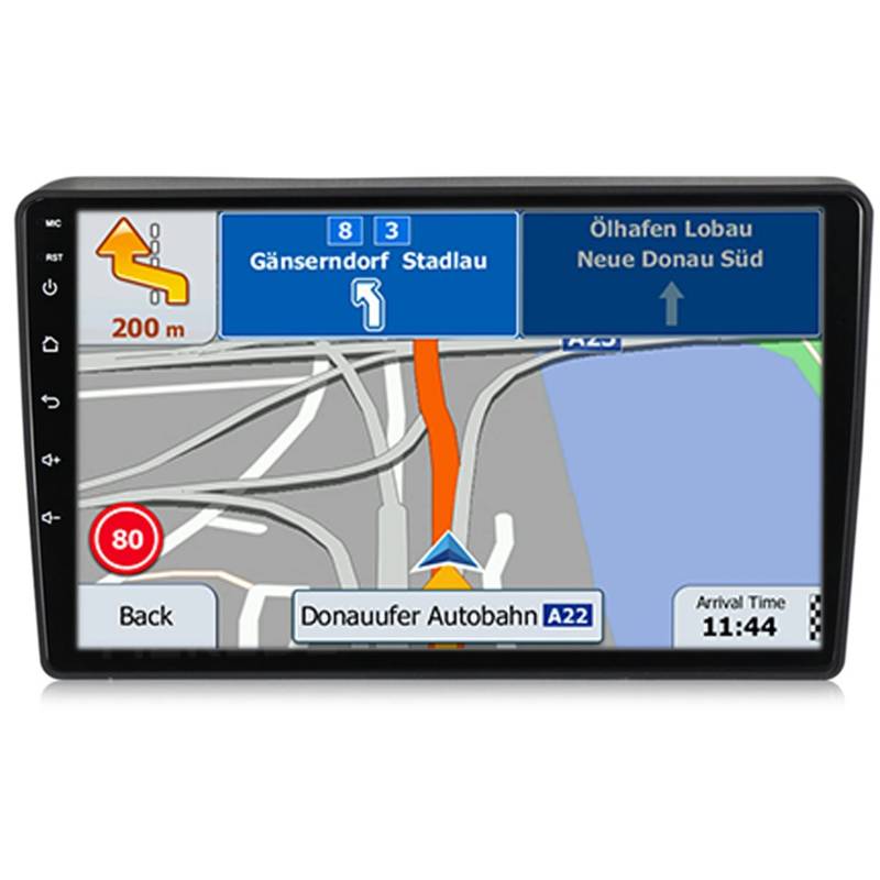 Android 11 GPS-Navigation Auto Navigator Doppel Din 9 inch Car Radio Autonavigation Car Stere Für Hyundai H1 Grand Starex 2007-2015 Stereoradio Touchscreen-Multimedia-Player ( Color : M150S 2G 32G ) von ERPENG