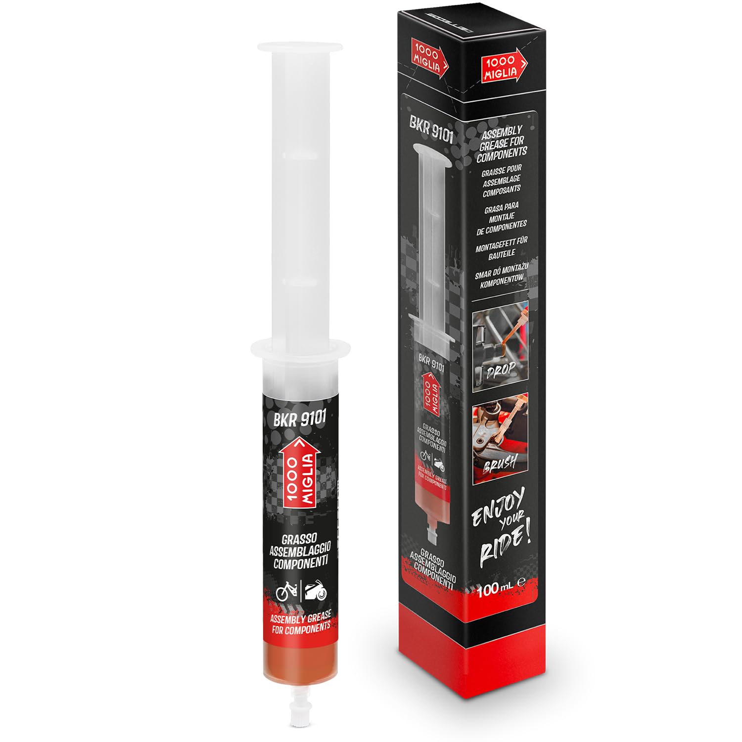 Errecom 1000 Miglia BKR 9101 Montagefett für Fahrradteile, 100ml Spritze von ERRECOM