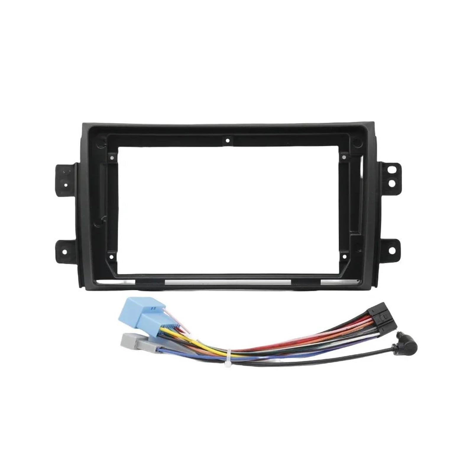 2 Din 9 Zoll GPS Mp5 Panel Autoradio DVD Player Blendenrahmen Für FIAT Für Sedici 2006 2007 2008 2009 2010 2011 2012 Radioblende-Rahmen(KOMPLETTES Set) von ERUEUBGRM