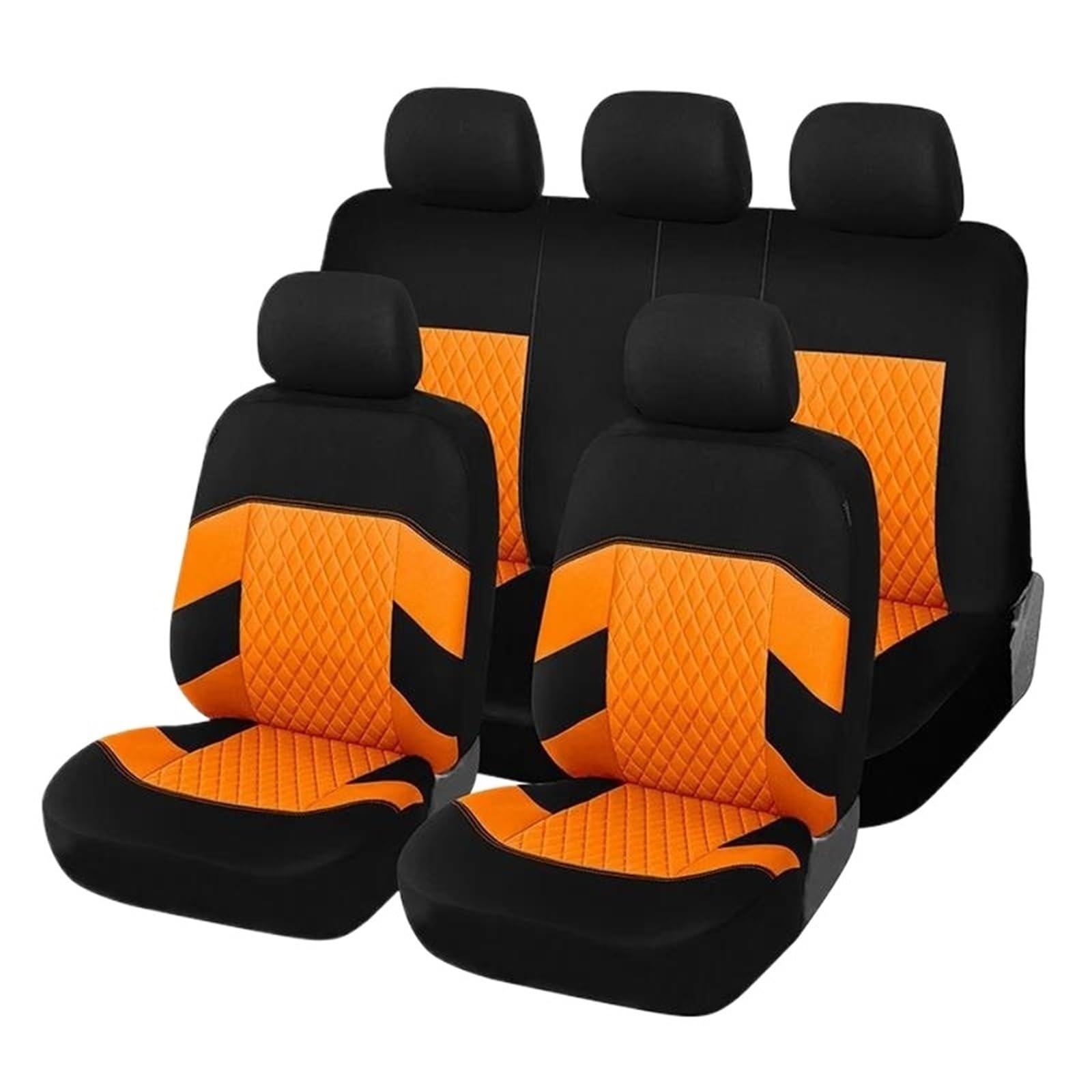 ERUEUBGRM Sitzschoner Autositzbezug Set Autokissenschutz Für N&issan(Orange) von ERUEUBGRM