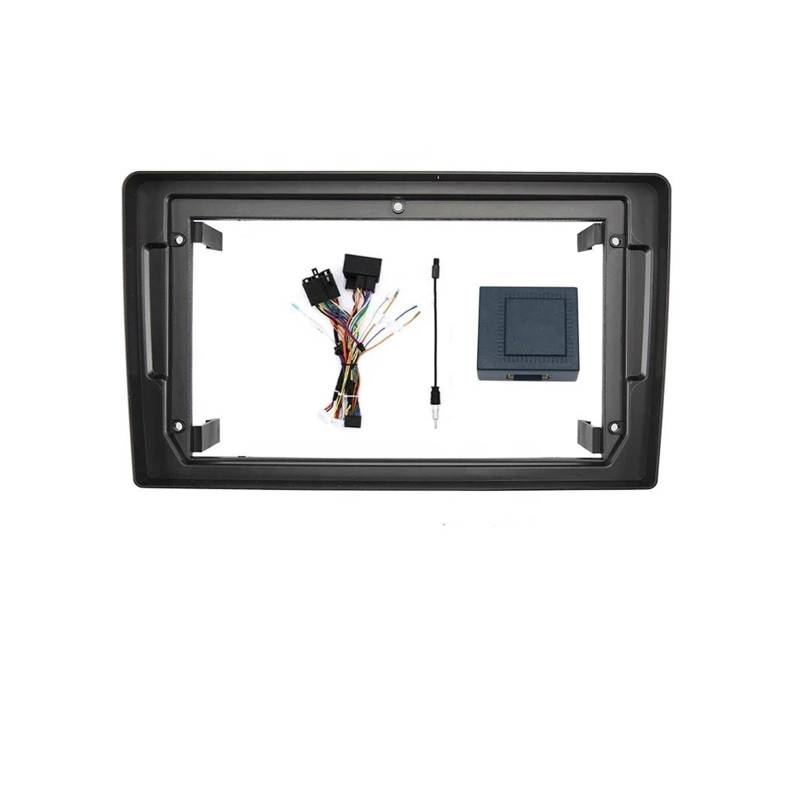 Für A3 9 Zoll 2 Din Autoradio Headunit Stereo Blende Panel Armaturenbrett Rahmenverkleidungssatz Radioblende-Rahmen(Rahmen Sie einen CANBUS EIN) von ERUEUBGRM