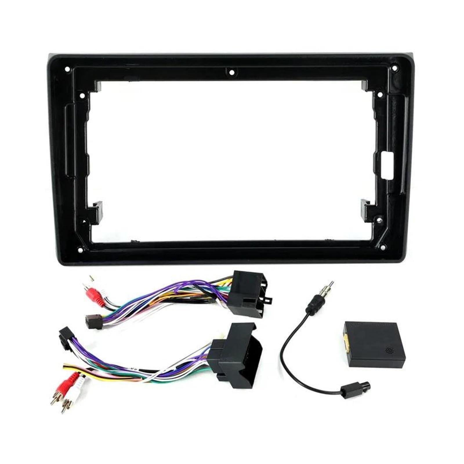 Für A4 S4 RS4 8E 8F B9 B7 2 Din Autoradio GPS Armaturenbrett Blende Stereo Panel Armaturenbrett Kit 9 Zoll Frontrahmen Radioblende-Rahmen von ERUEUBGRM