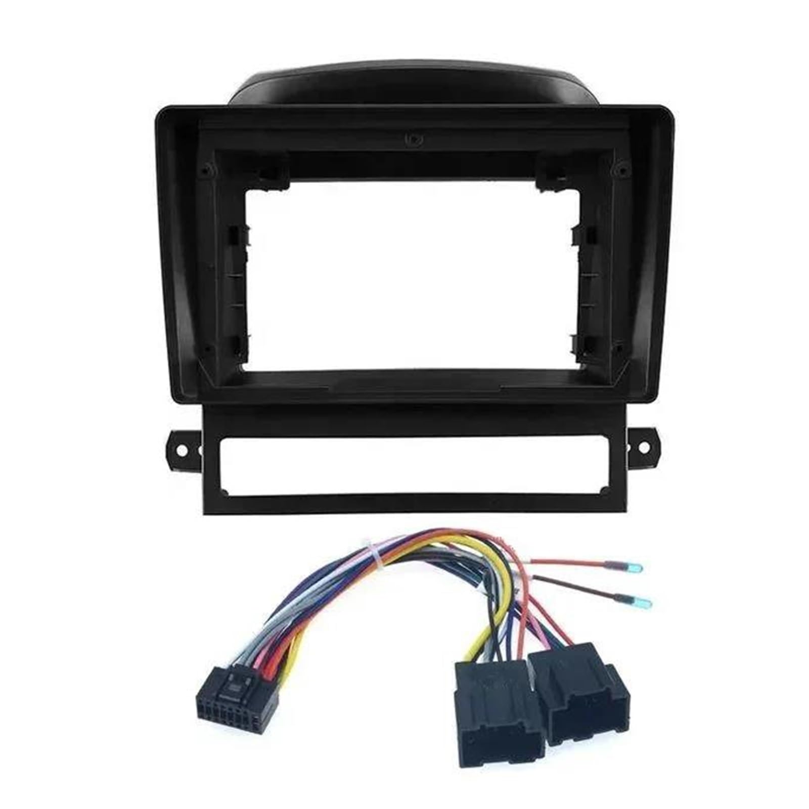 Für Chevrolet Für Captiva 2009-2012 Audio Player Armaturenbrett Rahmen Kit Blende 9 Zoll Autoradio Blende Radioblende-Rahmen(Rahmen und Kabel) von ERUEUBGRM