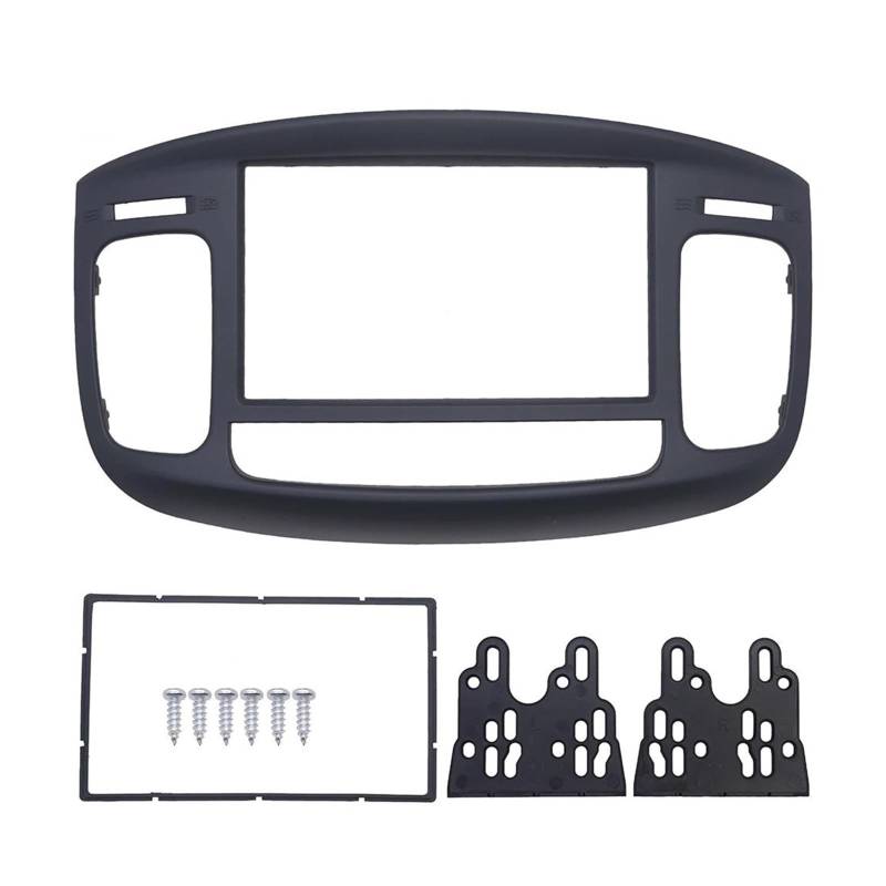 Für Hyundai Für Accent 2009 2010 2011 2012 DVD Stereo Panel Armaturenbrett DVD Player Blendenabdeckung 2 Din Autoradiorahmen Radioblende-Rahmen von ERUEUBGRM