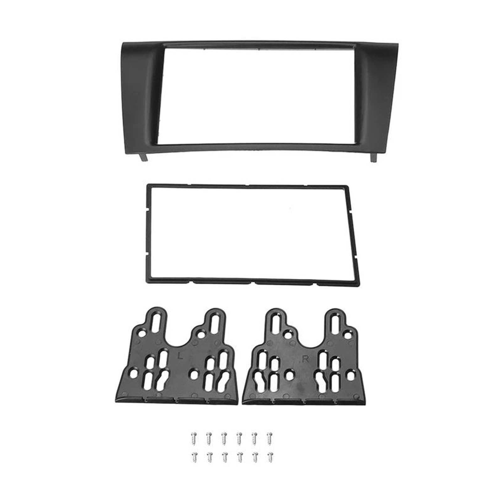 Für Mazda 3 2004-2009 Für Axela 2006-2009 2Din Autoradio DVD Blende Armaturenbrett Verkleidungssatz Rahmenabdeckung Radioblende-Rahmen von ERUEUBGRM