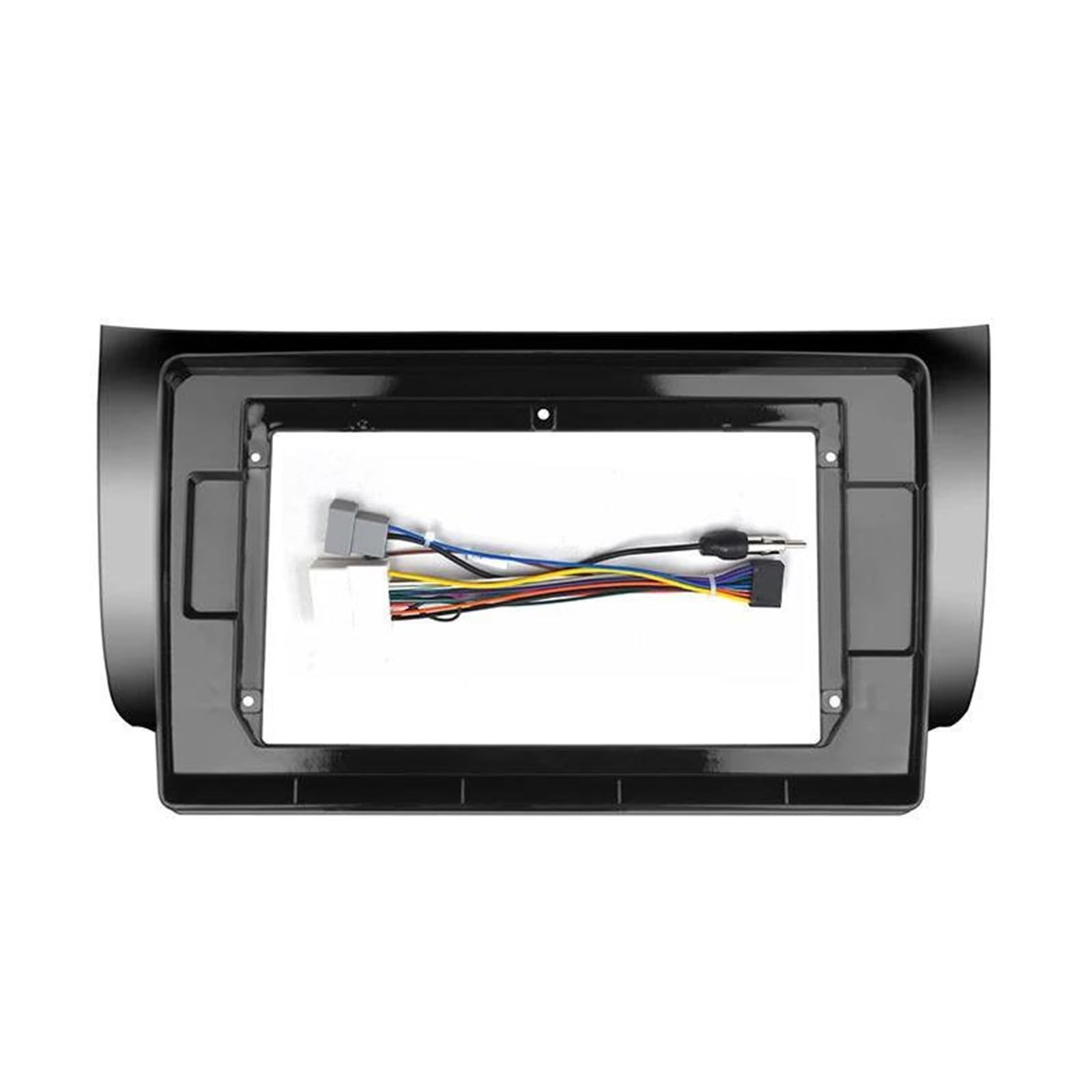 Für N&issan Für Sentra Für Sylphy 2012-2019 2Din Dash Stereo Panel Frame Kit 10,1 Zoll Bildschirmblende Radioblende-Rahmen(Rahmenkabel) von ERUEUBGRM