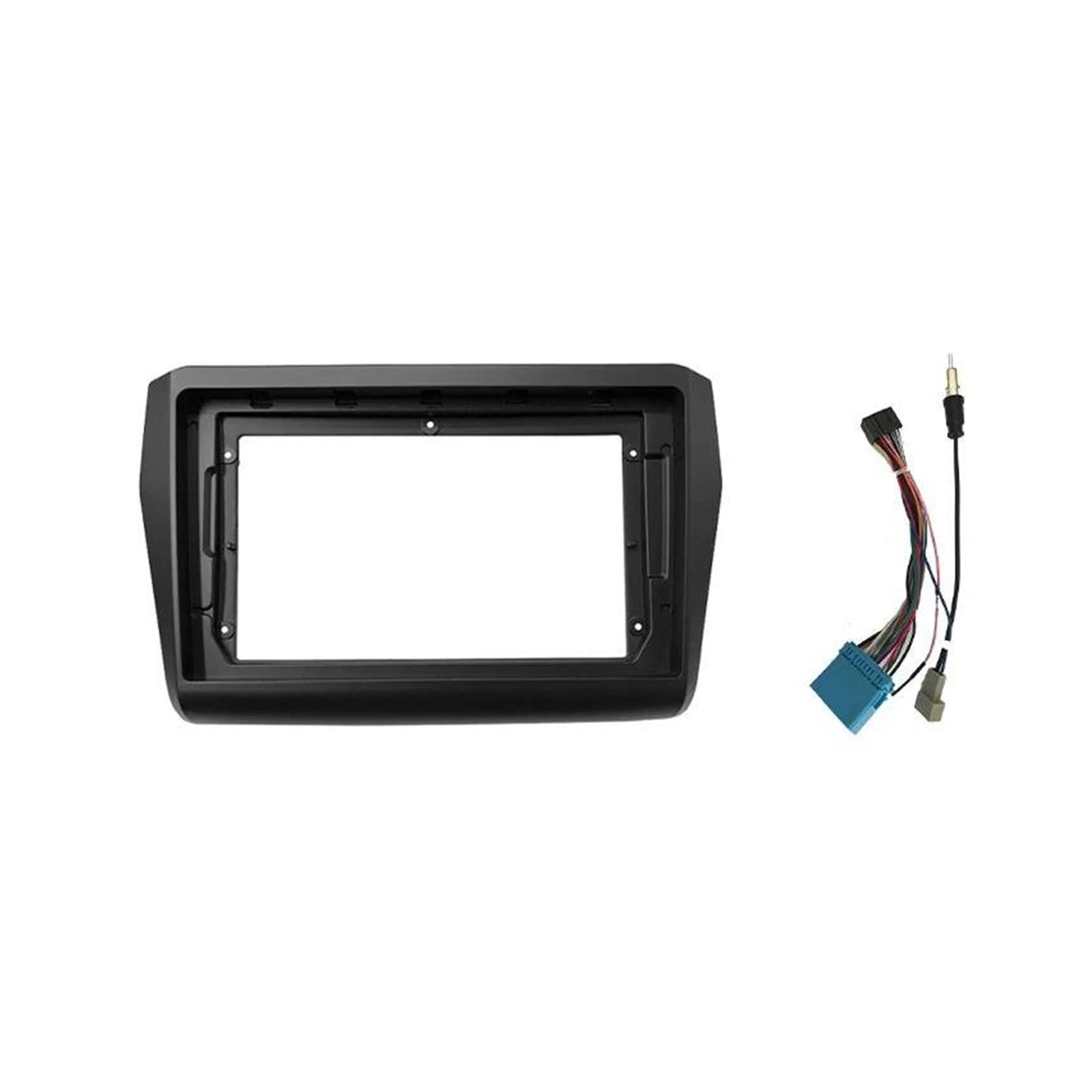 Für Suzuki Für Swift 5 2016 2017 2018 2019 2020 2 Din Stereo Blendenrahmen Kit Autoradio Blendenblende Radioblende-Rahmen(KOMPLETTES Set) von ERUEUBGRM