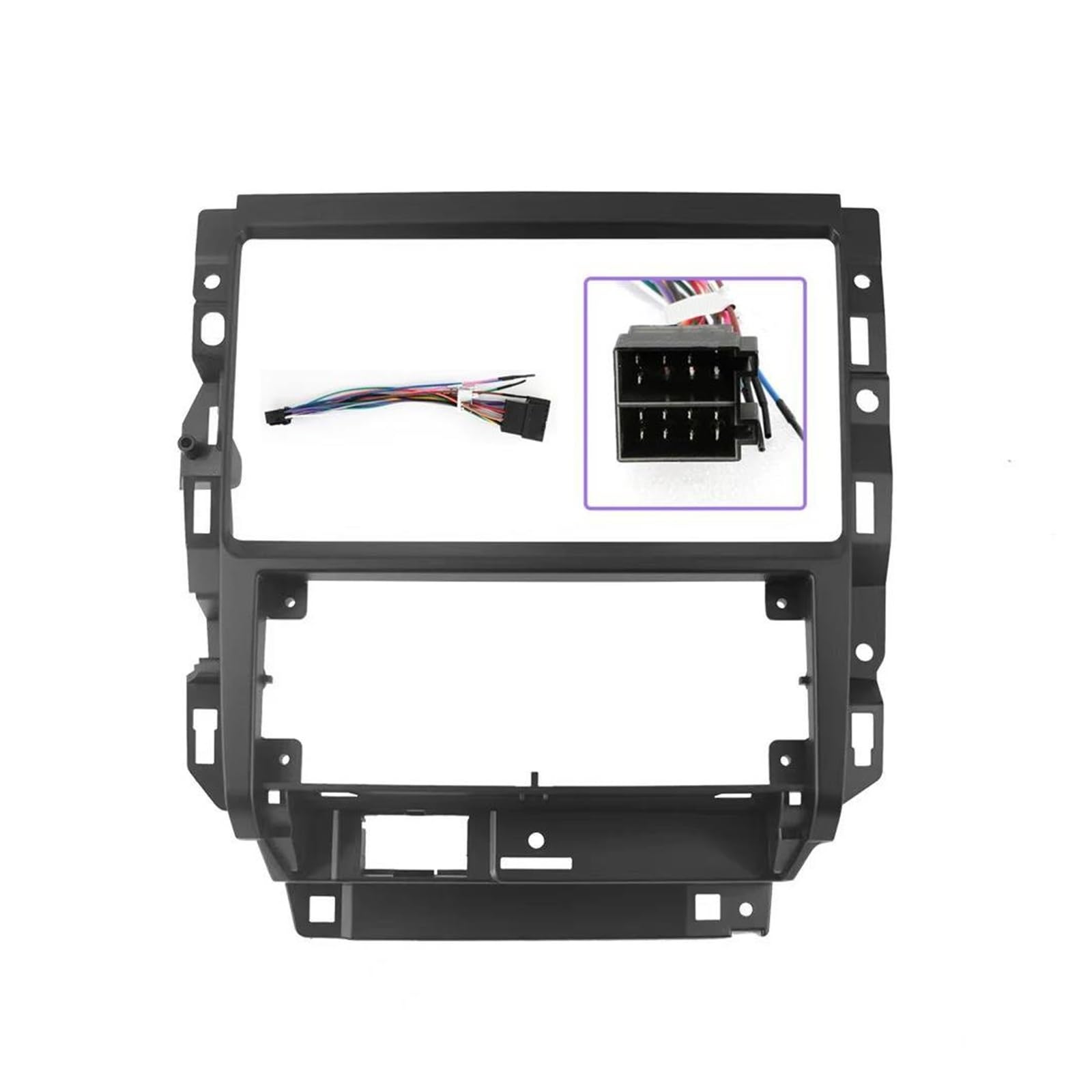 Für VW Für Bora Für Golf 2004 2005 2006 2007 2008 Radio Armaturenbrett Set 9 Zoll Autorahmenblende Radioblende-Rahmen(Rahmenkabel) von ERUEUBGRM