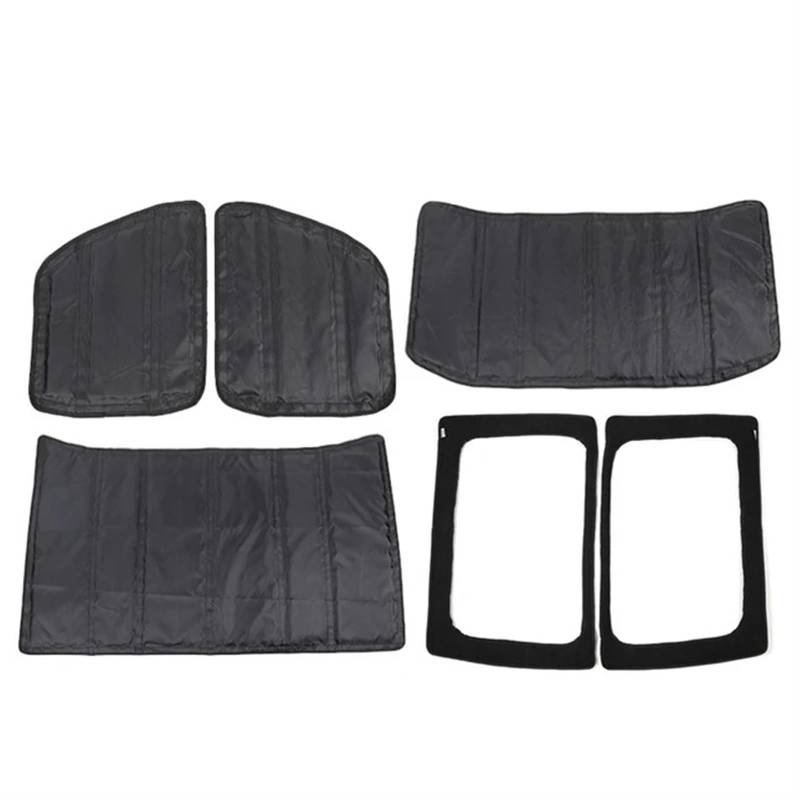 ERYCUN 4-Türer, for Jeep, for Wrangler JL 2018–2022, Dachhimmel, Wärmedämmung, Baumwolle, Kits, Schalldämpfer-Abdeckung, Zubehör Automotor-Isolator(4PCS JK 2-door) von ERYCUN