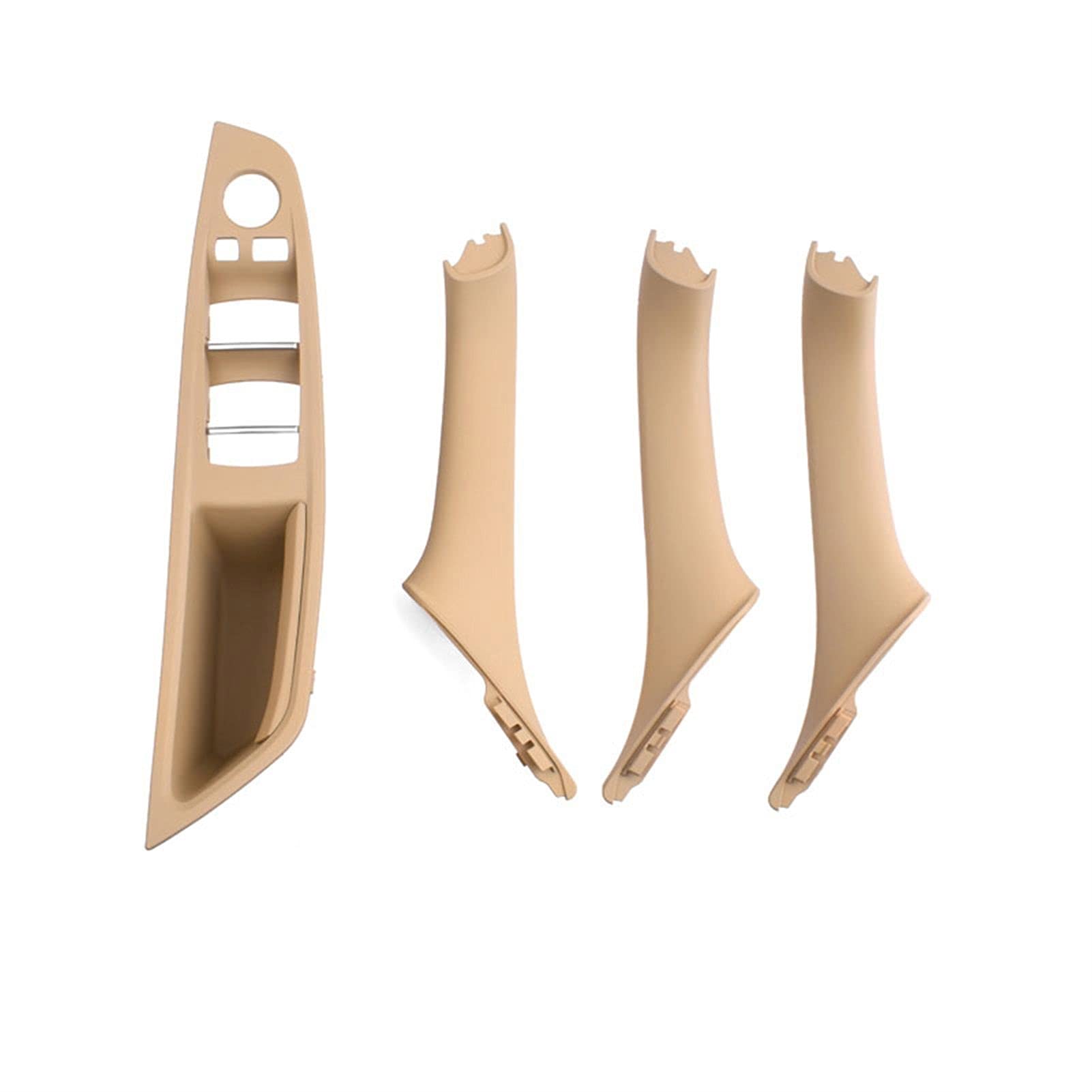 ERYCUN Ersatz-Ziergriffsatz for die Armlehnenverkleidung im Innenbereich, for, for 5er F10 F11 F18 520i 523i 525i 528i 535i Türdrücker(Beige LHD 4PCS) von ERYCUN