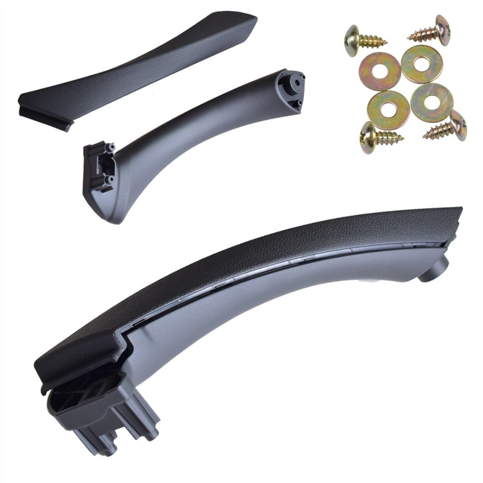 ERYCUN Innentürgriffverkleidung, Zugverkleidung, for, for E90 E91 3er-Serie 320 Limousine 51417230850 51419150335 51419150340 Türdrücker(Black-Set-Left) von ERYCUN