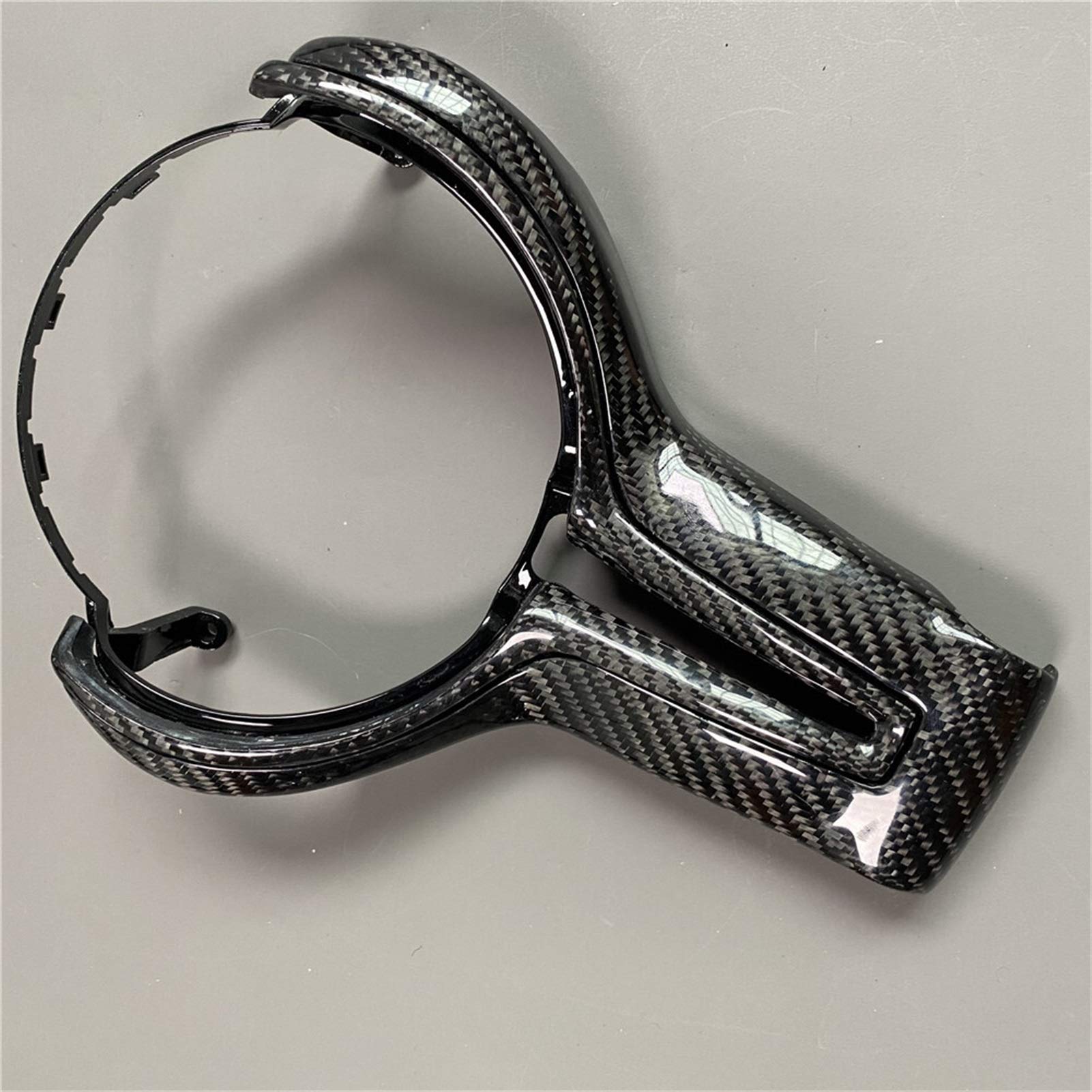 ERYCUN Lenkradverkleidung aus Kohlefaser, for, M2 F87 M3 F80 M4 F82 M6 F06 F12 F13 X5M F85 X6M F86 Dekoration Auto-Styling Formteile Deckel(Style B Carbon) von ERYCUN