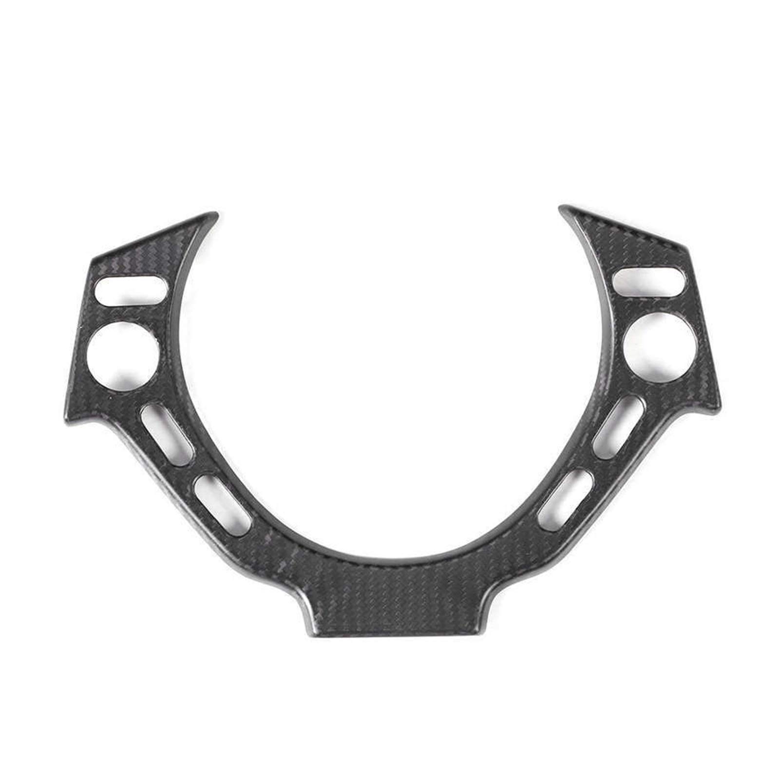 ERYCUN Mattes, trockenes Carbonfaser-Lenkradverkleidungs-Add-On, for Nissan GT-R R35 2009-2016, Styling der unteren Lenkradverkleidung Formteile Deckel von ERYCUN