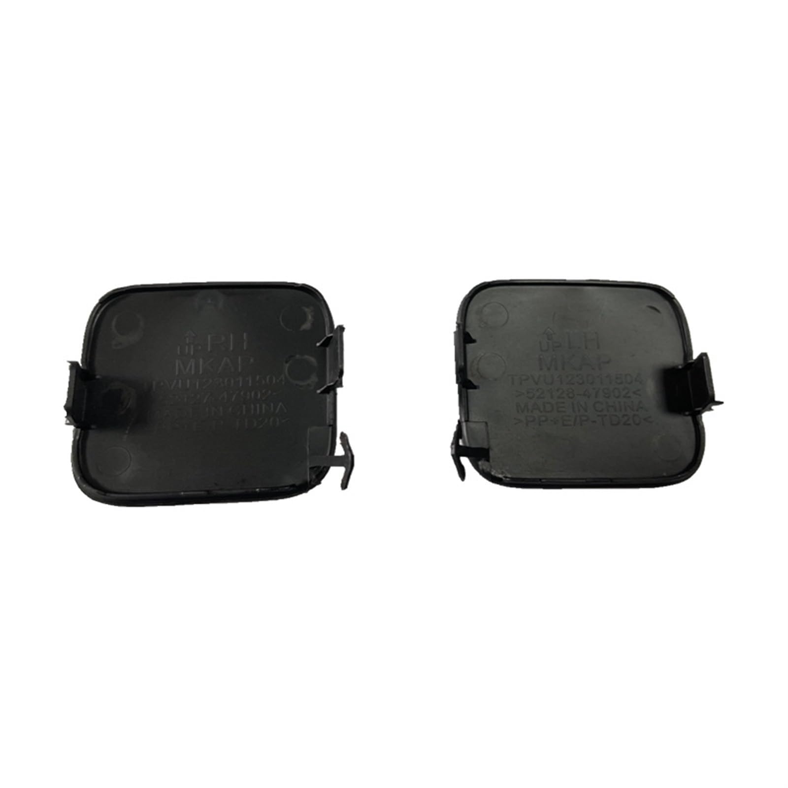 ERYCUN Vordere Stoßstangen-Abschlepphaken-Ösenabdeckung, for Toyota, Prius V 2012 2013 2014, unlackierte farbige Kunststoff-Anhängerkappe Abschlepphaken-Maske(Left and Right) von ERYCUN