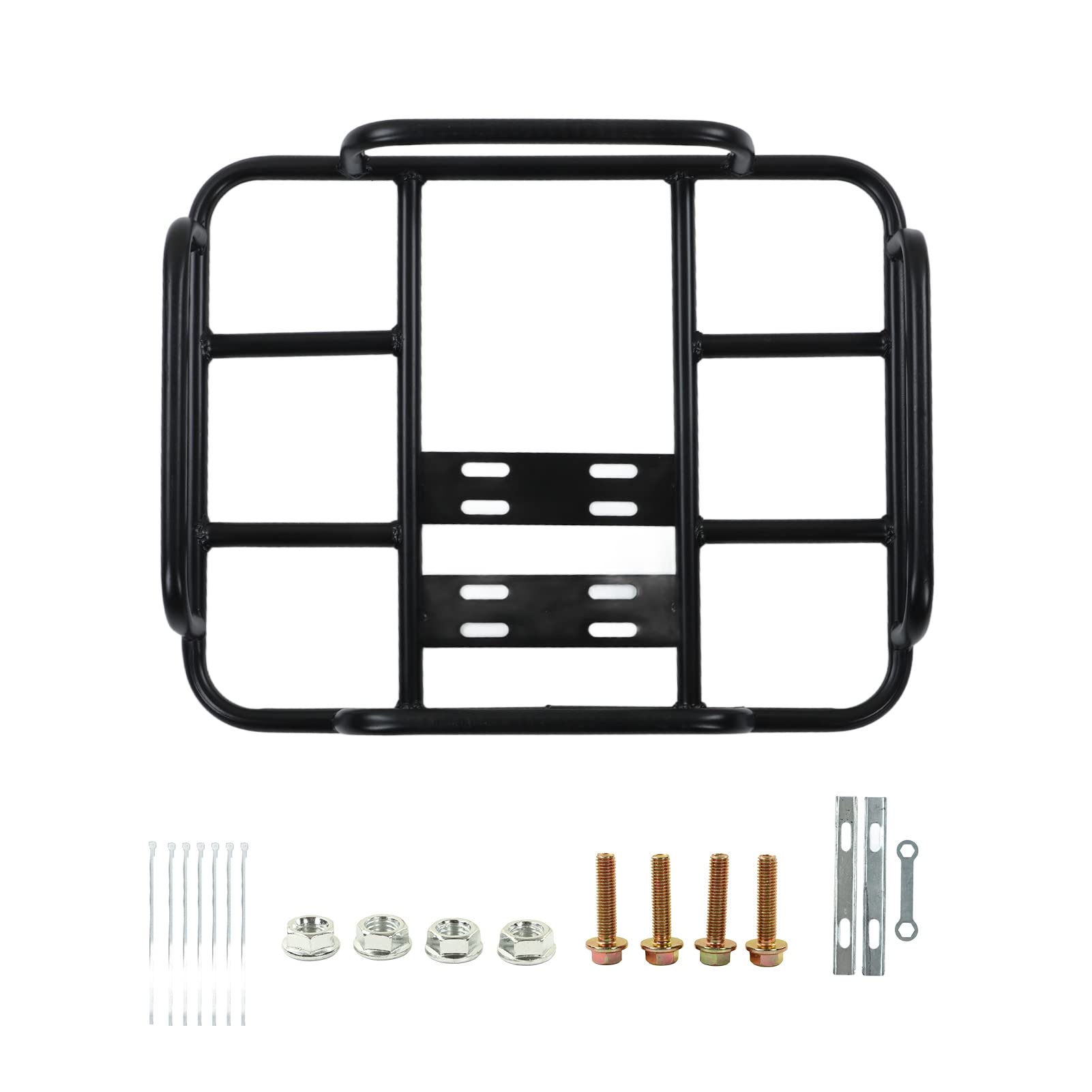 ERYUE Lebensmittel-Lieferbox-Regal, Nahtloses Stahlrohr, Universelles Motorrad-Elektrofahrrad, 80 Kg Tragfähigkeit für Verschiedene Lieferboxen (Typ 1 45/35 ID) von ERYUE