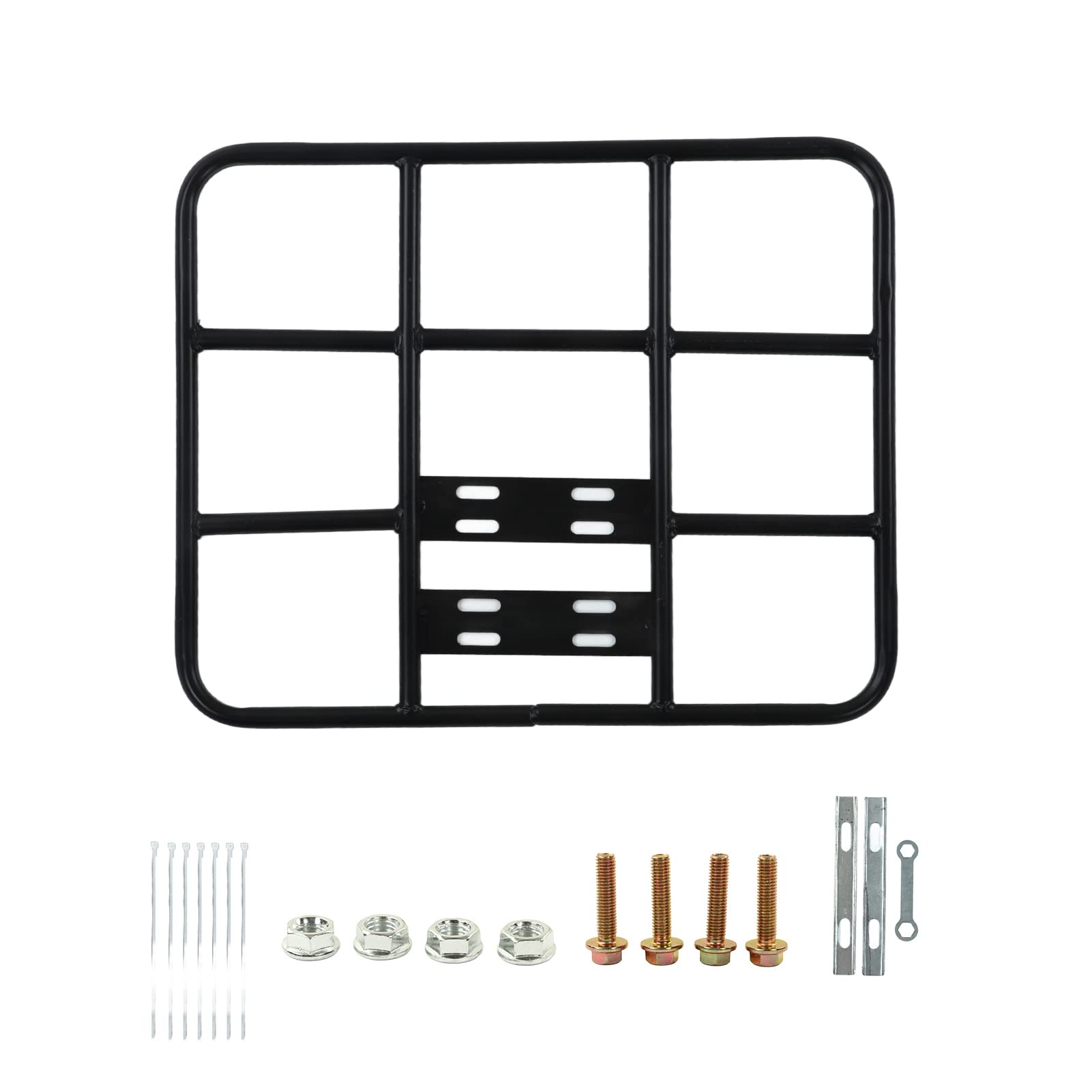 ERYUE Lebensmittel-Lieferbox-Regal, Nahtloses Stahlrohr, Universelles Motorrad-Elektrofahrrad, 80 Kg Tragfähigkeit für Verschiedene Lieferboxen (Typ 2 53/43) von ERYUE