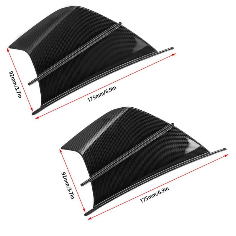 ERYUE Motorcycle Aerodynamic Winglets ABS Wing Spoiler Universal Modification Accessory von ERYUE