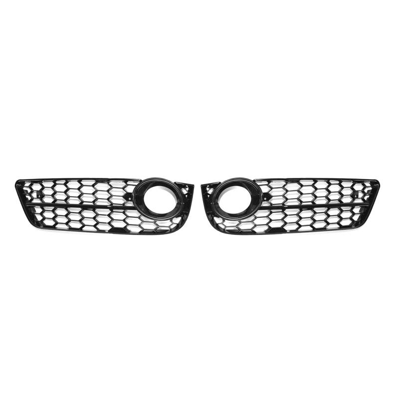 ERYUE Nebelscheinwerfergitter Links,Ein Paar Honeycomb Front Standard Stoßstange Nebelscheinwerfer Grill Abdeckung Ersatz für A5 2008-2011 von ERYUE