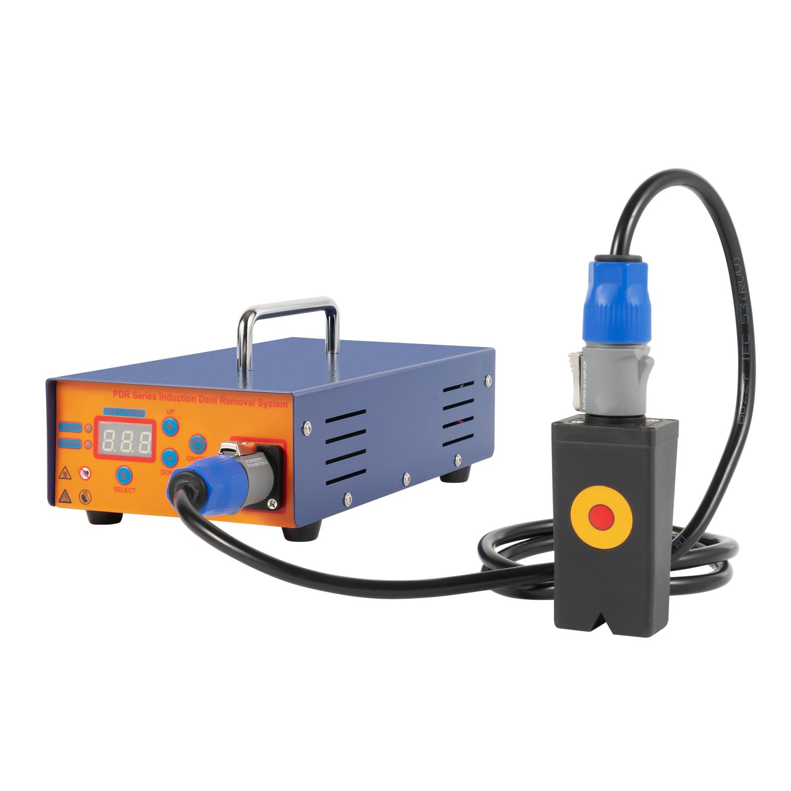 ERnonde ‎Induktionsheizgerät kfz Hot Box Auto Beulen Reparatur Set, 1.38KW 220V Elektromagnetische Induktionswerkzeug für die Reparatur von Beulen, Werkzeug zur lackierfreien Depressionreparatur von ERnonde