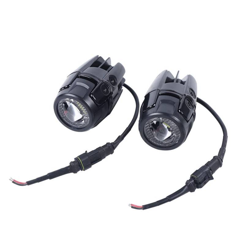 ERnonde Nebelscheinwerfer, 2 x LED Zusatznebelscheinwerfer Motorrad Scheinwerfer für Universalmotorrad BMW R1200GS F800GS 12V 360 °Universalverstellungshalterung von ERnonde