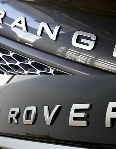 Range Rover Emblem, mattsilber satiniert vorne/hinten von ES IEA ELETTRONICA