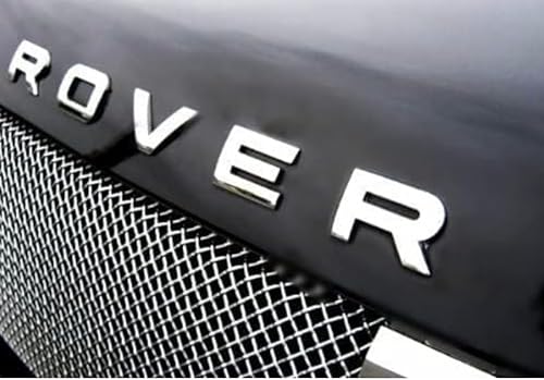 Range Rover Emblem Schriftzug silber glänzend vorne/hinten von ES IEA ELETTRONICA