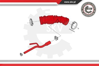 Esen Skv Ansaugschlauch, Luftfilter [Hersteller-Nr. 24SKV499] für Chevrolet von ESEN SKV