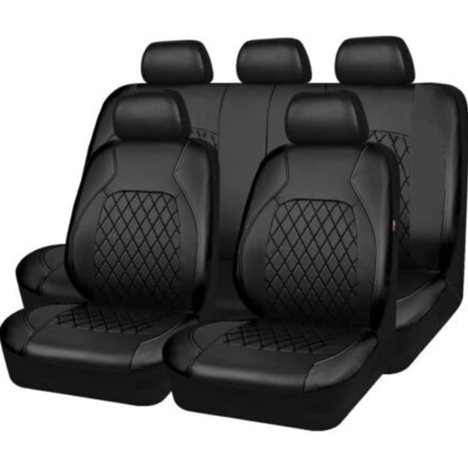 ESHALS Auto-Sitzbezug für Mercedes Benz/AMG GLC SUV X254 X253 GLC 53 43 / GLC 200 220 260 300 400 2015-2024 2025, 5 Sitzplätze 9-teiliges Set Sitzbezug Komplett-Set, PKW-Sitzbezüge,A von ESHALS