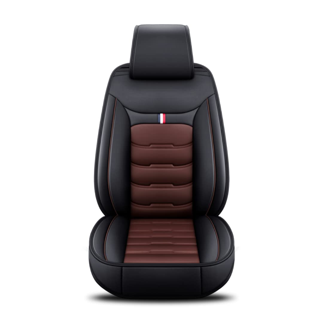ESMOPA Autositzbezüge, universal, passend für Benz W204, W211, W210, W124, W212, W202, W245, W163, Cla Gls, Gla Glc A/B/C/E, kompatibel mit Autositzbezügen, schwarzer Kaffee von ESMOPA